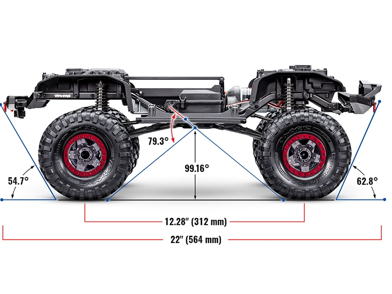 Traxxas TRX-4 Sport Hightrail Edition - Metallic Red TRX82044-4-Red - Image 3
