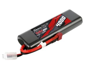 Gens Ace LiPo Car Hard Case 2S 7.4V 4000mAh 60C Bashing with T-Type/ Deans