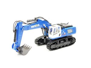HuiNa 2.4G 11CH RC Excavator with Die Cast Bucket - Blue
