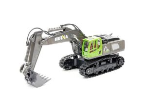 HuiNa 2.4G 11CH RC Excavator with Die Cast Bucket - Green