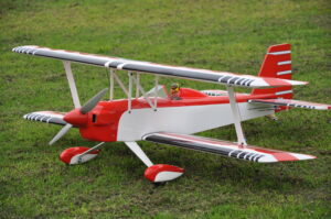 MAX-THRUST PRO-BUILT BALSA DOUBLE TROUBLE RED