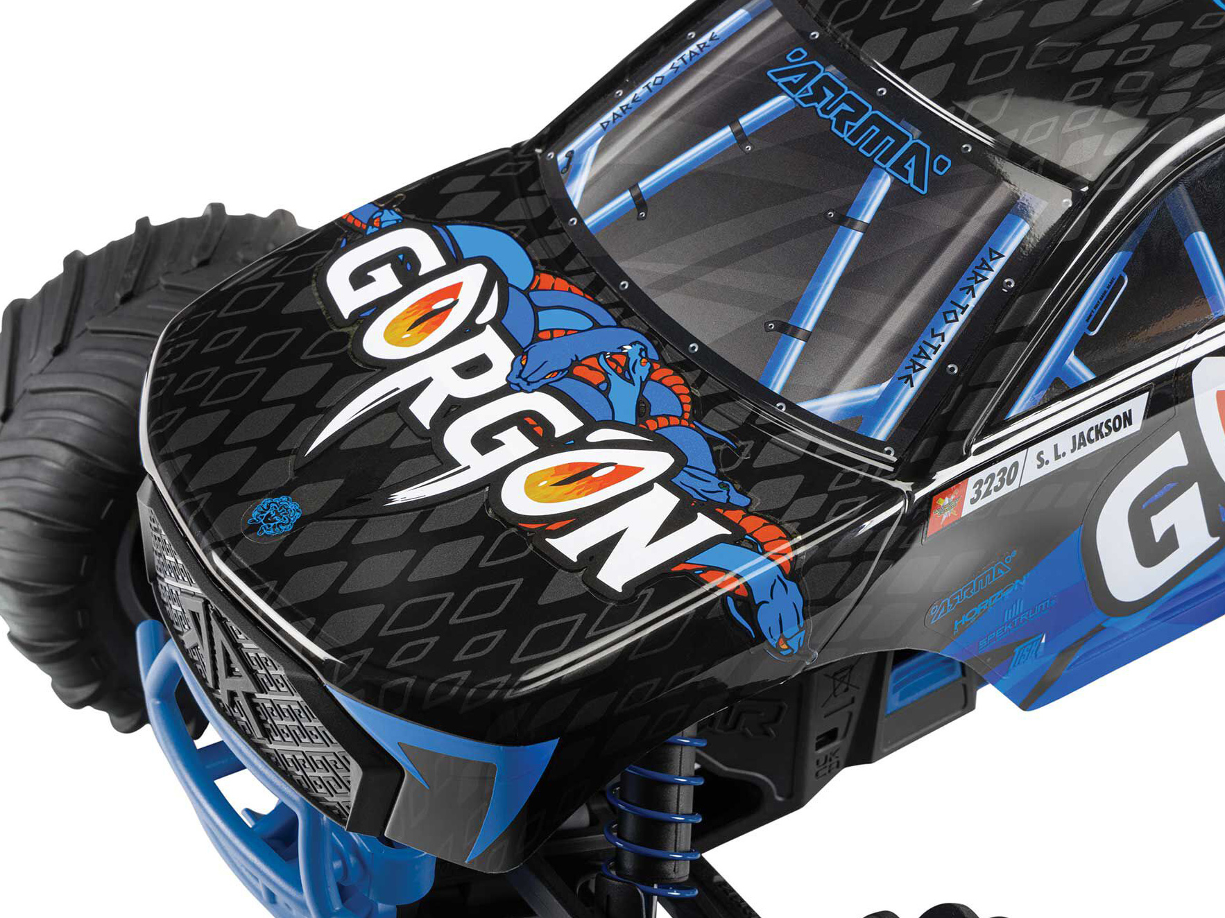 1/10 GORGON MEGA 550 2WD MT (no Battery/Charger) Blue - Image 13