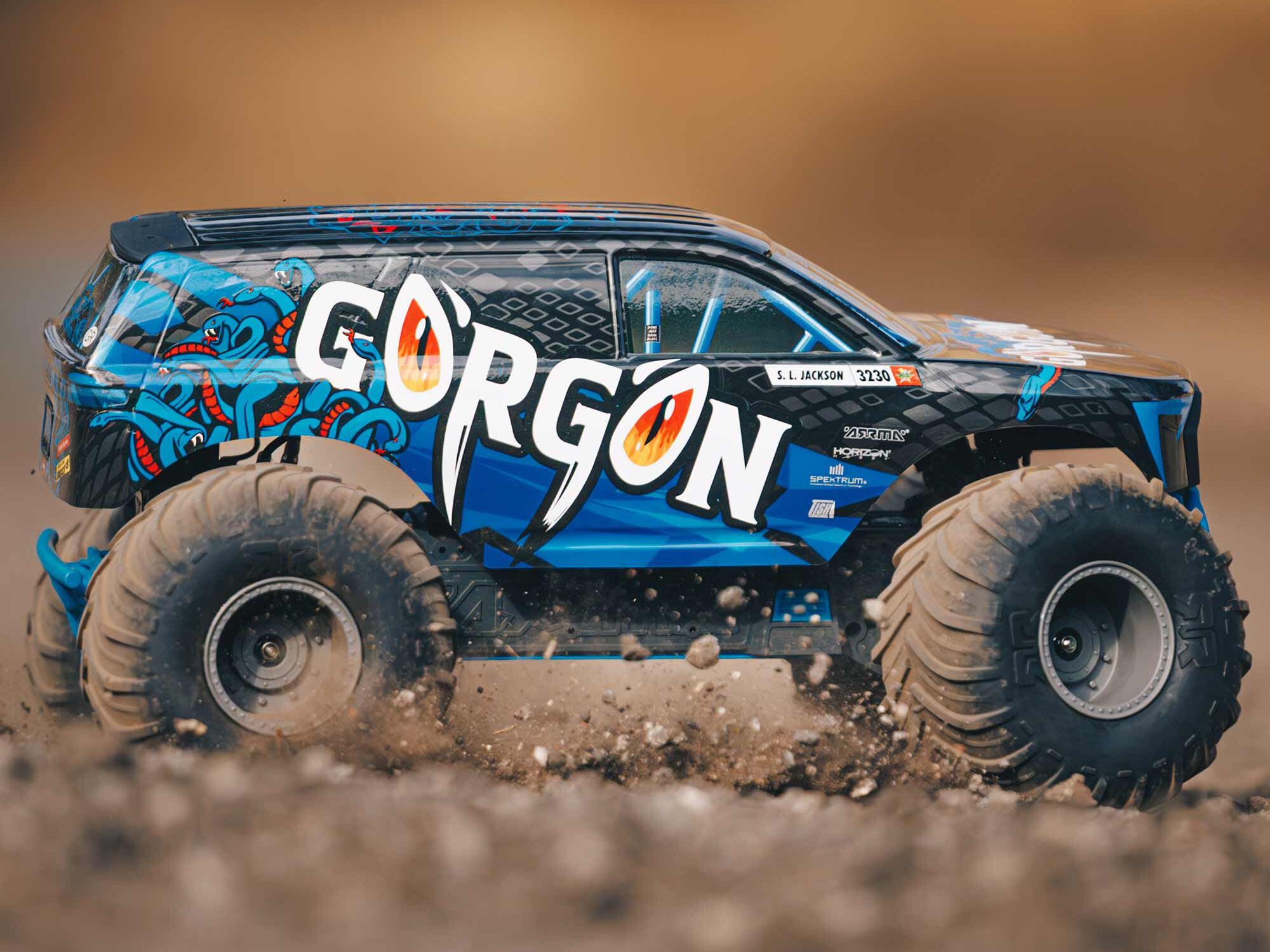 1/10 GORGON MEGA 550 2WD MT (no Battery/Charger) Blue - Image 5