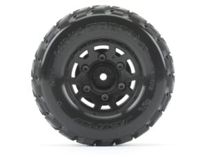 JetKo Extreme SC King Cobra Tyres on TRX Slash 2wd Front Black Rims (2)