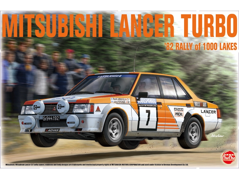NuNo Model Kit Mitsubishi Lancer Turbo 1982 1000Lakes Rally
