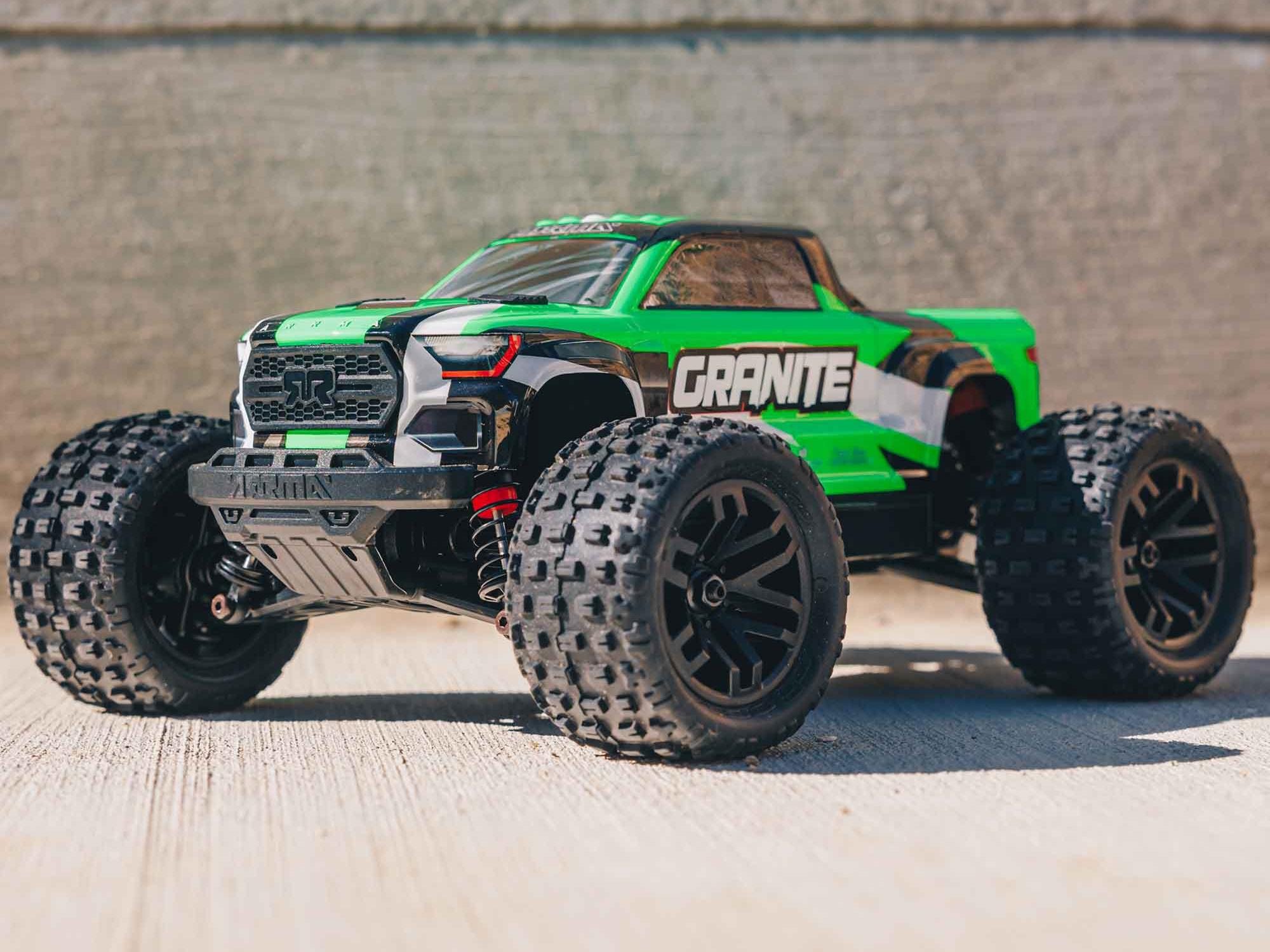 Arrma 1/18 GRANITE GROM MEGA 4X4 MT with Battery & Charger Green - Image 14