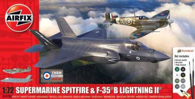 AIRFIX Supermarine Spitfire & F-35B Lightning II 'Then and Now' 1/72 A50190