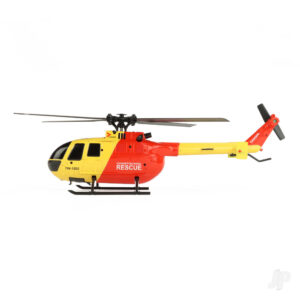 TWISTER BO-105 SCALE 250 FLYBARLESS HELICOPTER YELLOW/RED TWST1002YR