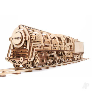 Ugears Locomotive with Tender self-propelled wooden 3D puzzle UGR70012