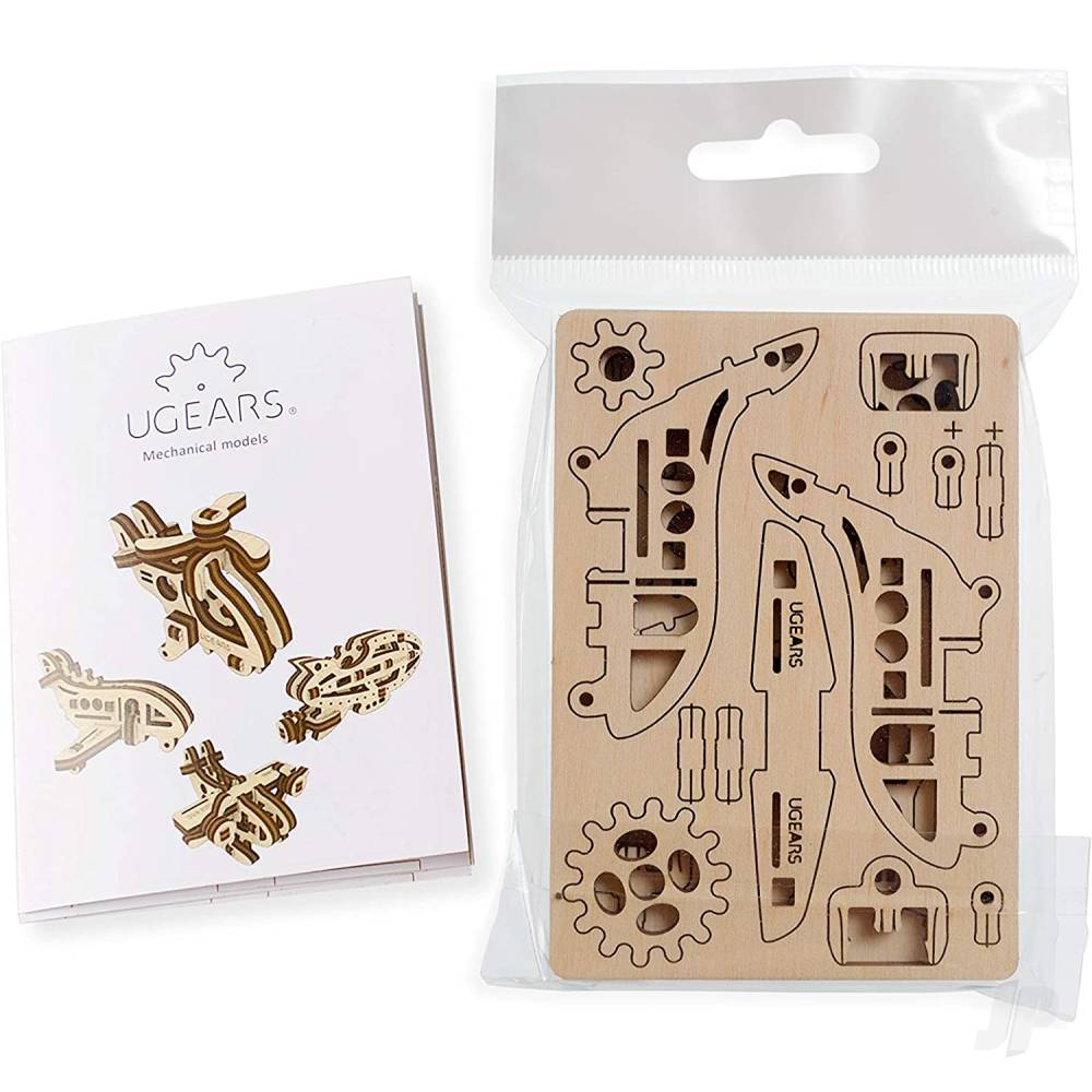 Ugears Fidgets-Aircrafts: Helicopter, Hydroplane, Airship, Airplane UGR70034