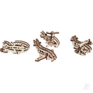 Ugears Fidgets-Aircrafts: Helicopter, Hydroplane, Airship, Airplane UGR70034