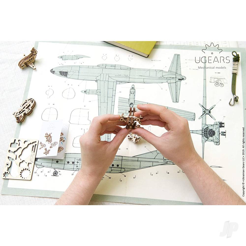Ugears Fidgets-Aircrafts: Helicopter, Hydroplane, Airship, Airplane UGR70034