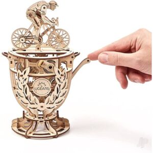 UGEARS Automaton Cyclist – wooden mechanical 3D puzzle UGR70148