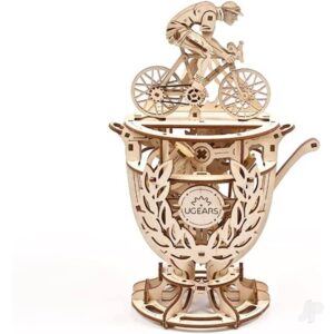 UGEARS Automaton Cyclist – wooden mechanical 3D puzzle UGR70148