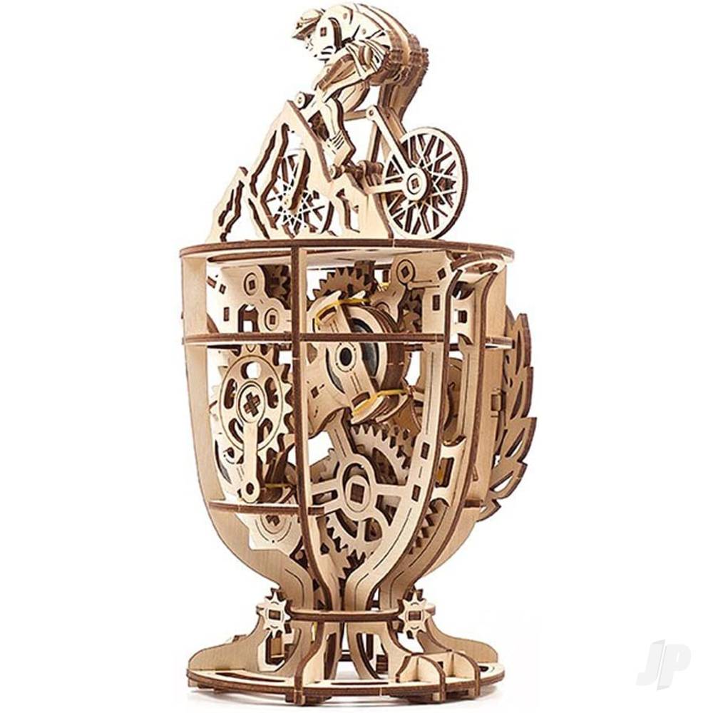 UGEARS Automaton Cyclist – wooden mechanical 3D puzzle UGR70148