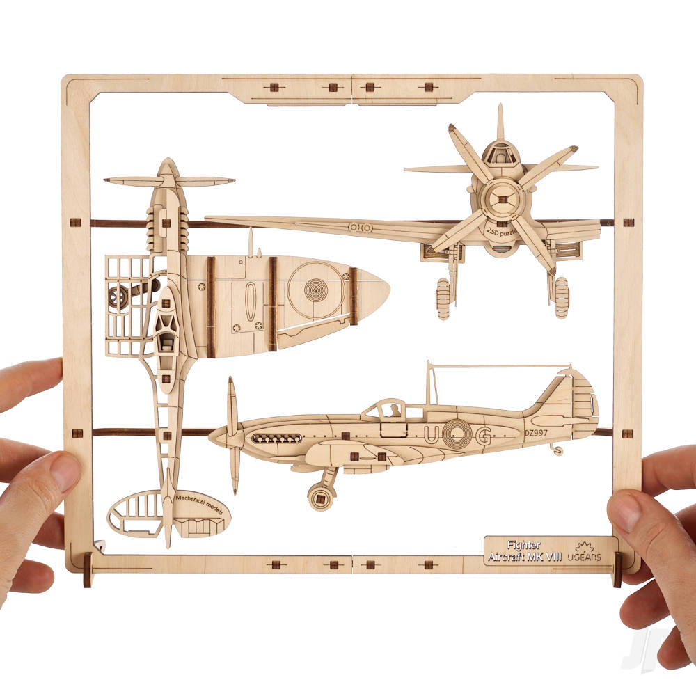 UGears Fighter Aircraft 2.5D Puzzle UGR70196