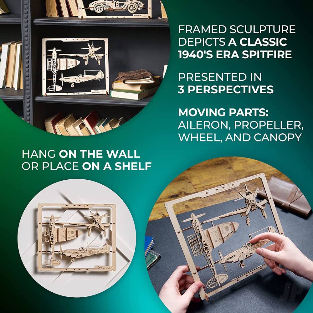 UGears Fighter Aircraft 2.5D Puzzle UGR70196