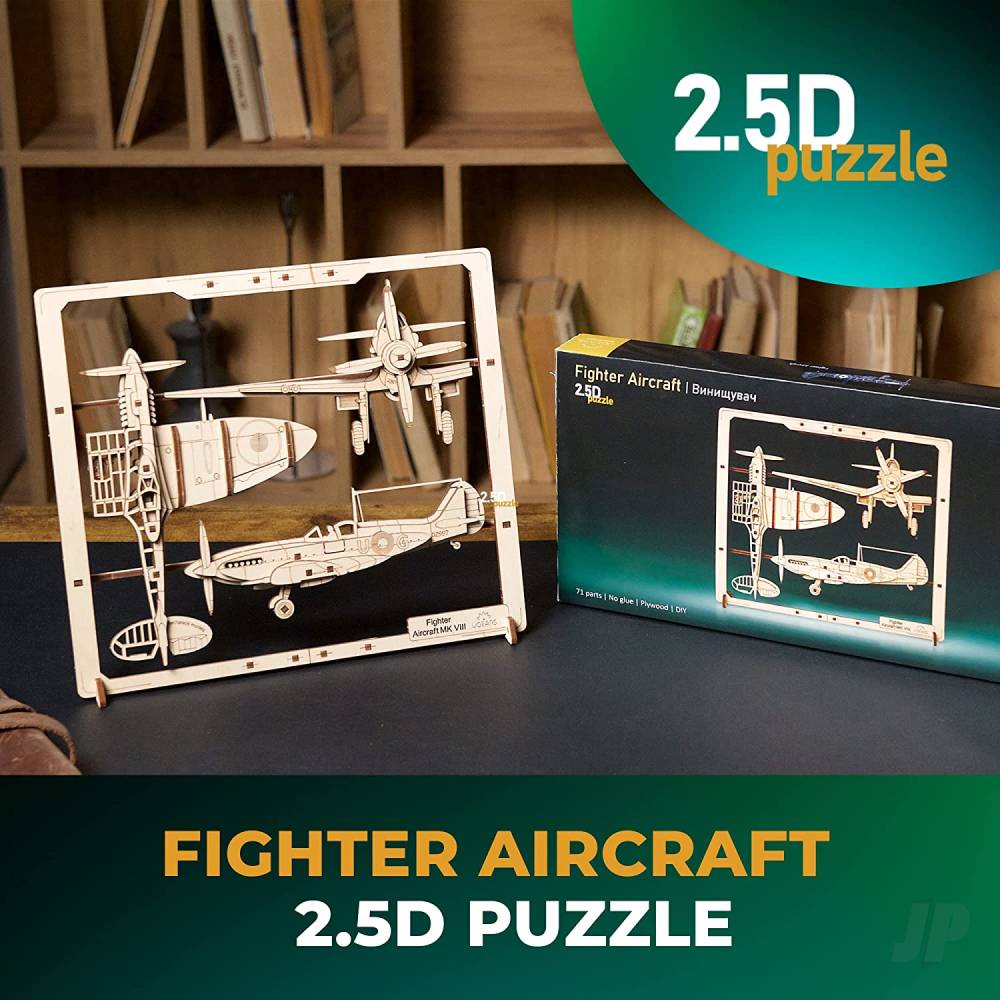 UGears Fighter Aircraft 2.5D Puzzle UGR70196