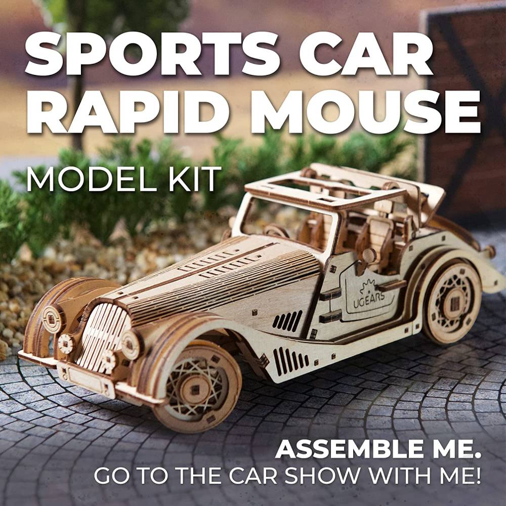 UGears Sports Car Rapid Mouse UGR70202