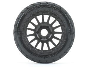 JetKo 1/8 Buggy Extreme Tyre Rockform Belted on Black Rim (2)