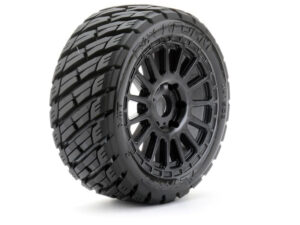 JetKo 1/8 Buggy Extreme Tyre Rockform Belted on Black Rim (2)