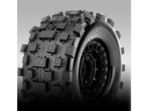 JetKo EX Tyre MT Wasteland Belted Black Wheel 24mm X-Maxx/ Kraton (2)
