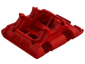 Arrma Gorgon Rear Lower Skid/Gearbox Mount (1pc) Red