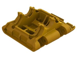 Arrma Gorgon Rear Lower Skid/Gearbox Mount (1pc) Orange