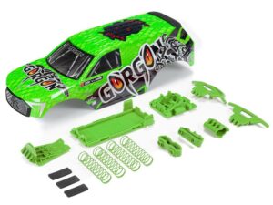 Arrma GORGON Painted Decaled Trimmed Body Set, Green