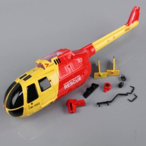 Twister Fuselage Body Yellow/Red (for BO-105) TWST4001067