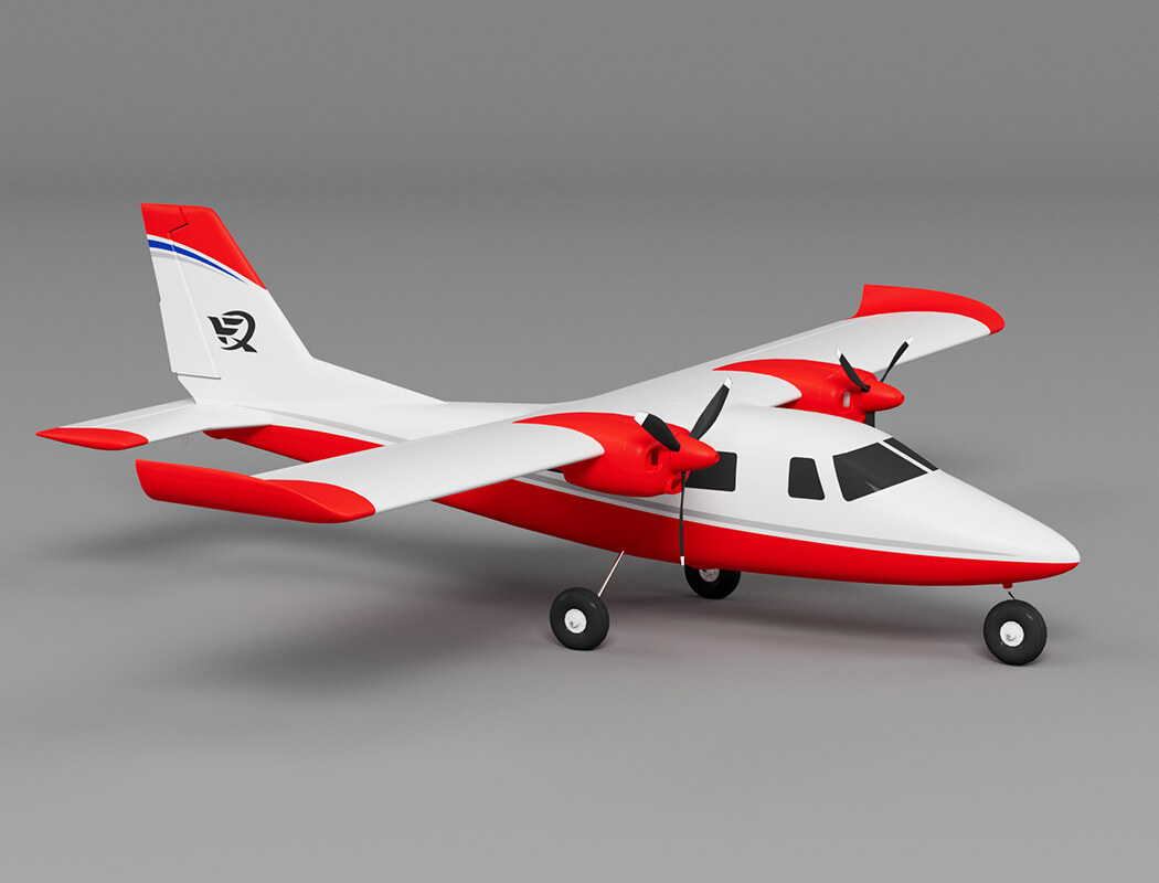 XFLY P68 TWIN 850MM WINGSPAN WITHOUT TX/RX/BATTERY - RED