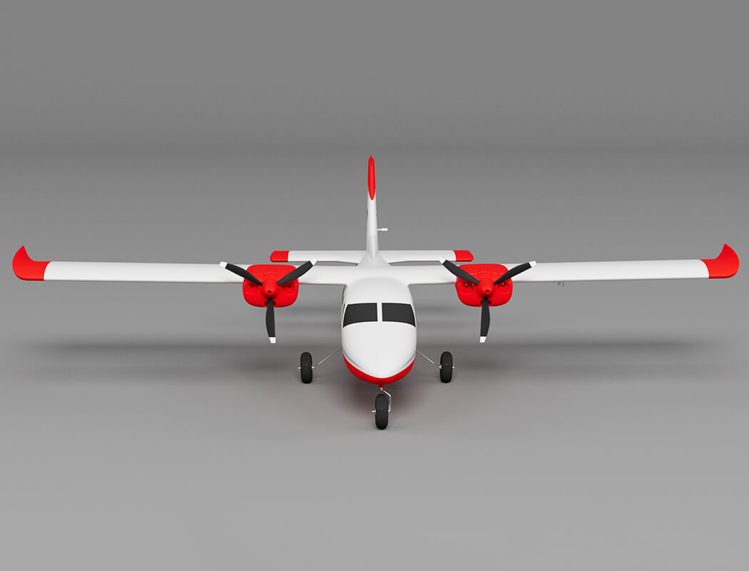 XFLY P68 RED TWIN 850MM WINGSPAN WITHOUT TX/RX/BATTERY - Image 11