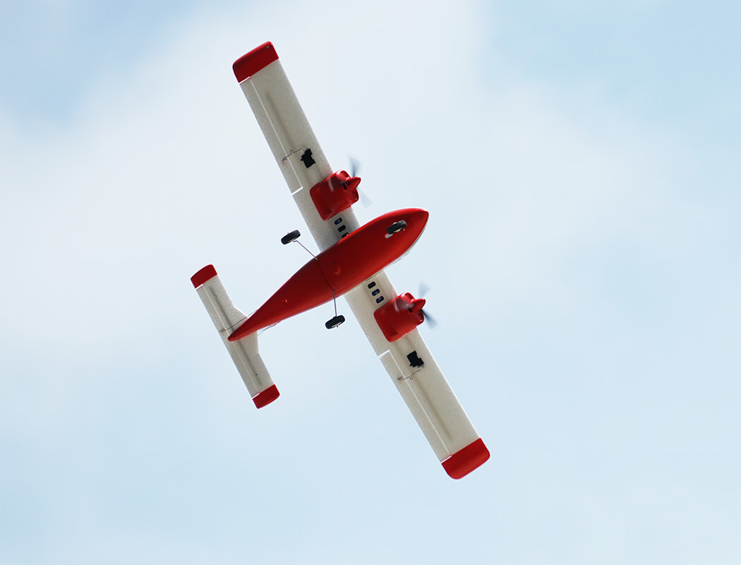 XFLY P68 TWIN 850MM WINGSPAN WITHOUT TX/RX/BATTERY - RED