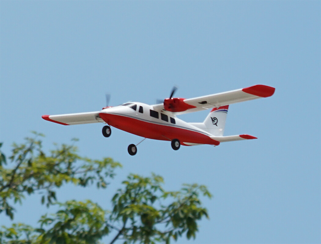 XFLY P68 TWIN 850MM WINGSPAN WITHOUT TX/RX/BATTERY - RED