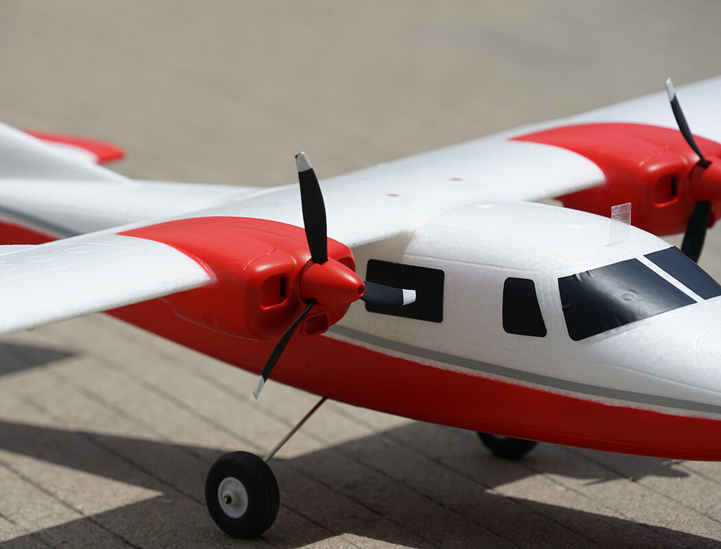 XFLY P68 TWIN 850MM WINGSPAN WITHOUT TX/RX/BATTERY - RED