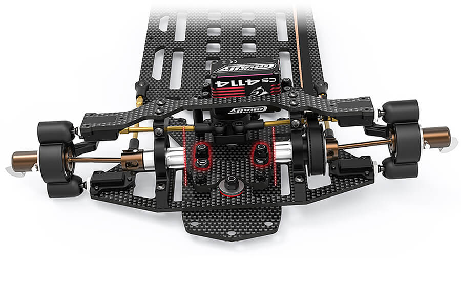 CORALLY SSX823 CAR KIT CHASSIS KIT ONLY, NO ELEC /BODY/TIRES C-00133 - Image 3