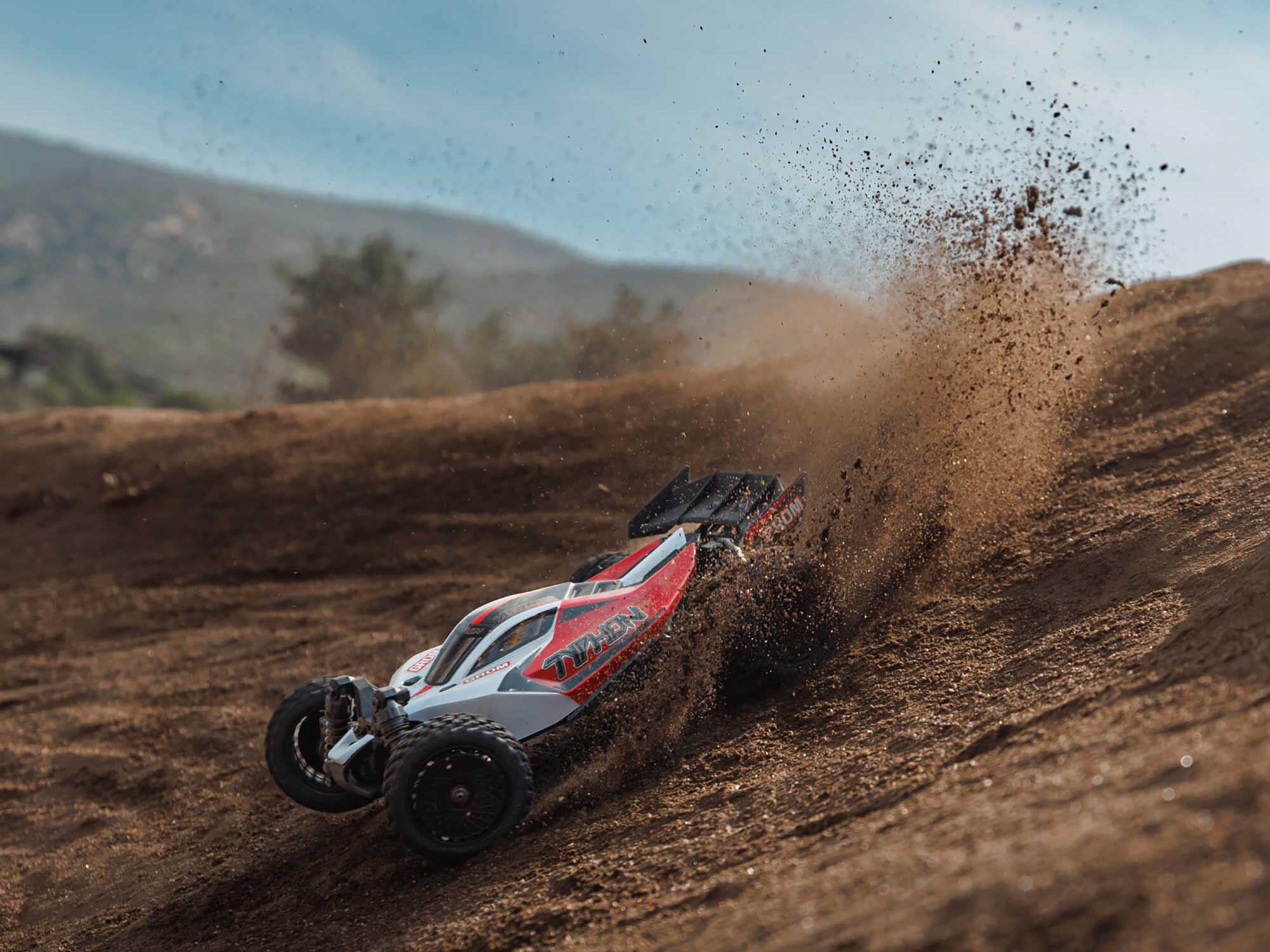 Arrma Typhon GROM Red/White 1/18 4wd smart RTR