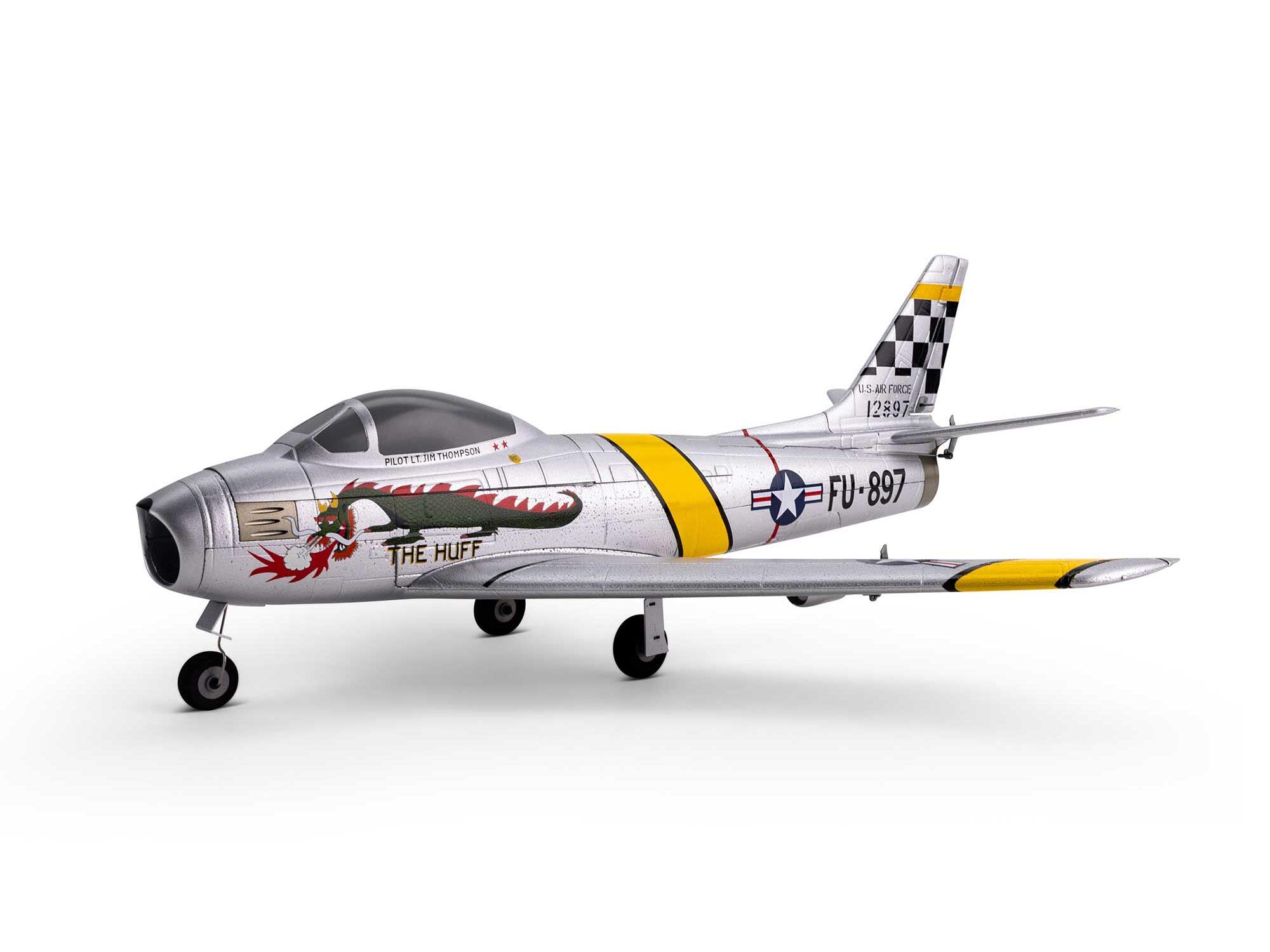 E-Flite UMX F-86 Sabre 30mm EDF Jet BNF Basic with AS3X and SAFE