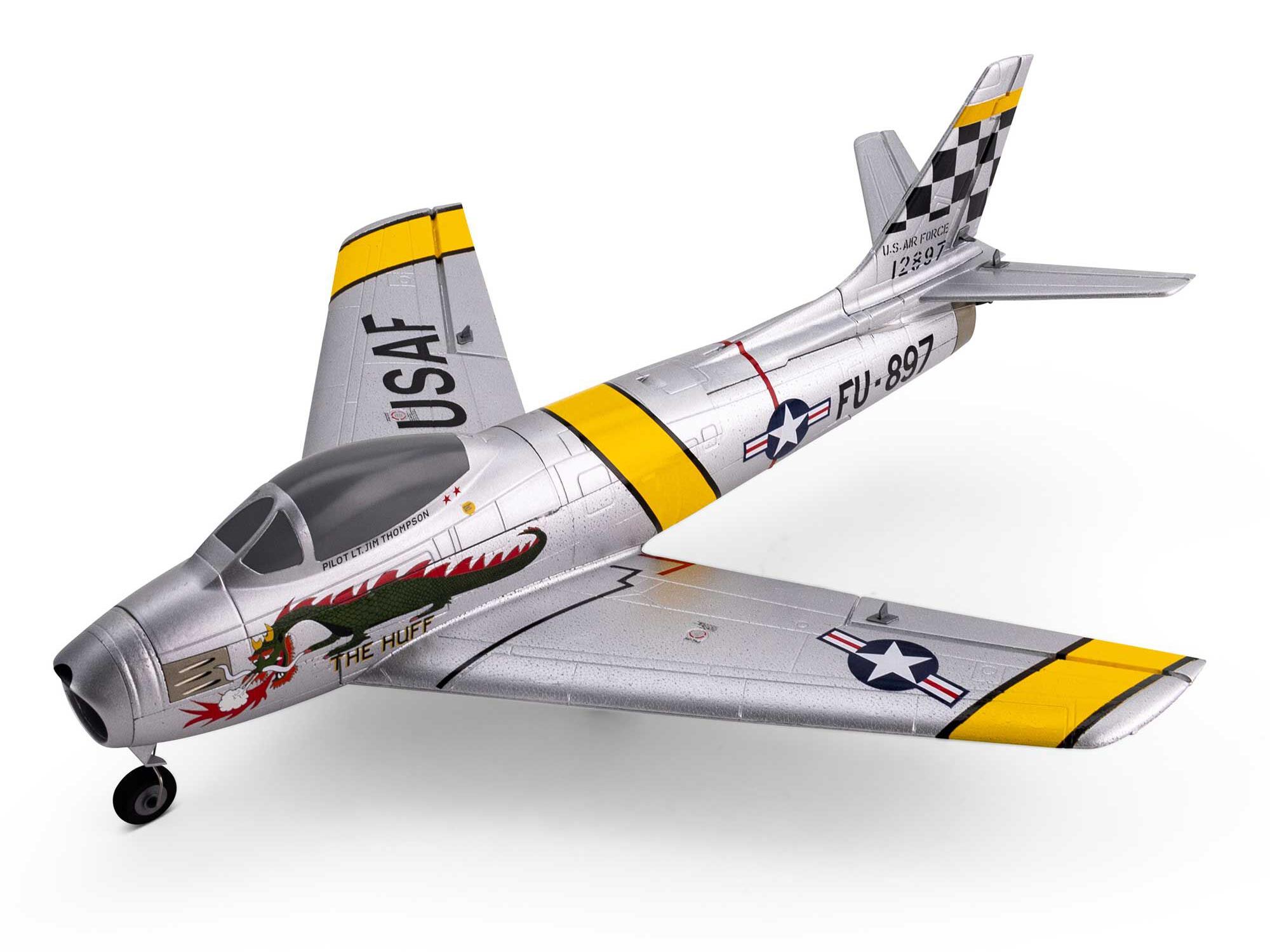 E-Flite UMX F-86 Sabre 30mm EDF Jet BNF Basic with AS3X and SAFE
