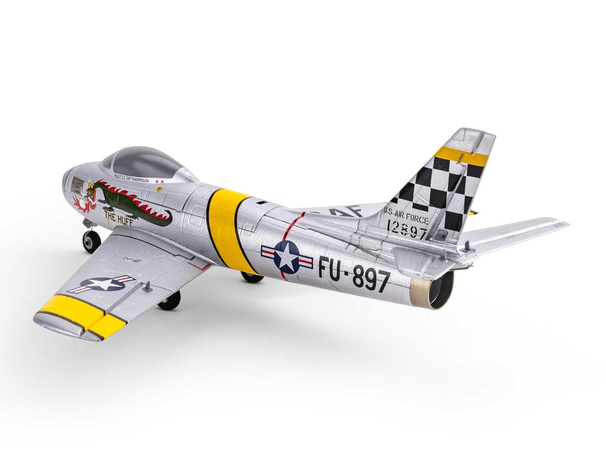 E-Flite UMX F-86 Sabre 30mm EDF Jet BNF Basic with AS3X and SAFE
