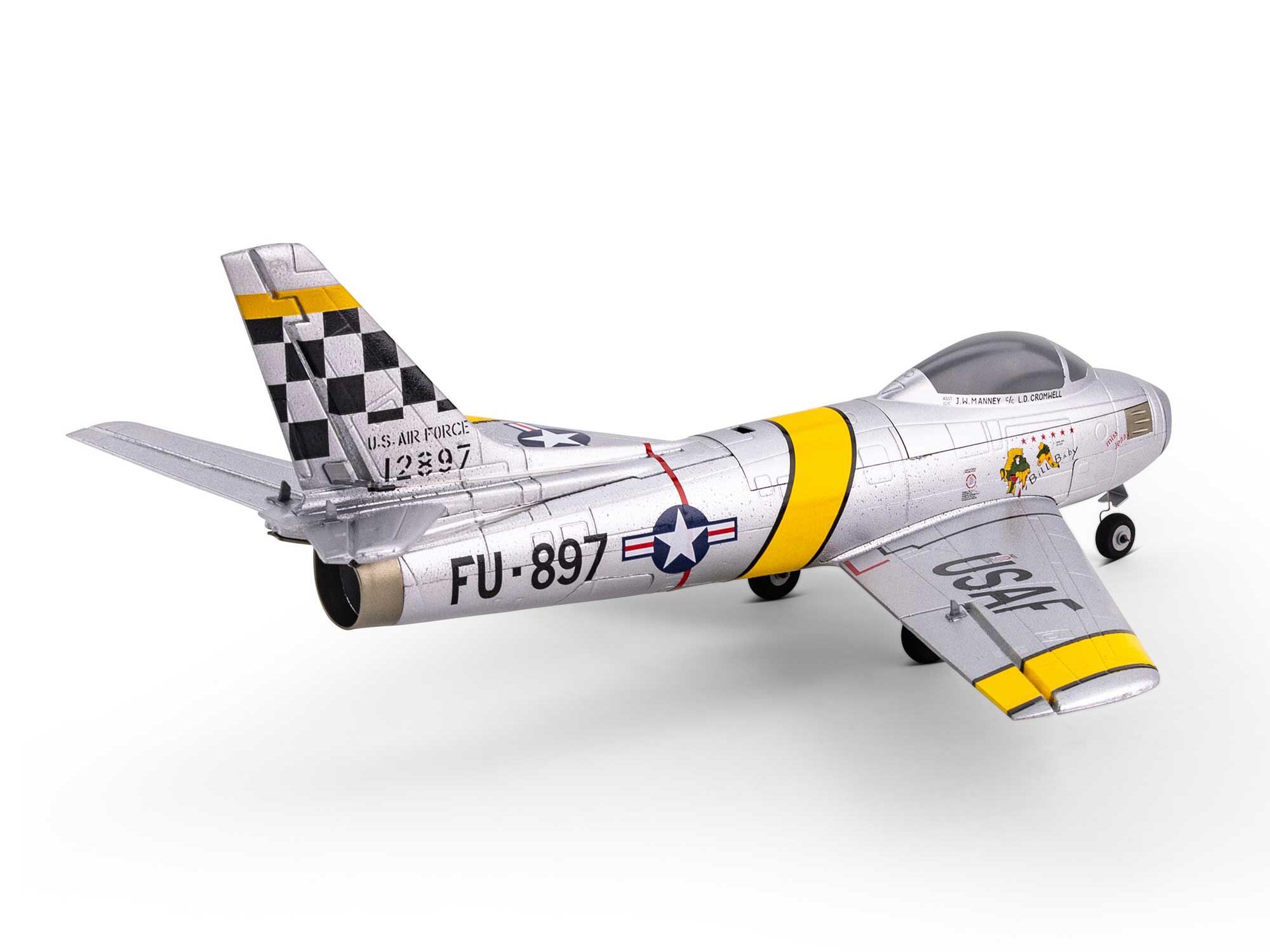 E-Flite UMX F-86 Sabre 30mm EDF Jet BNF Basic with AS3X and SAFE