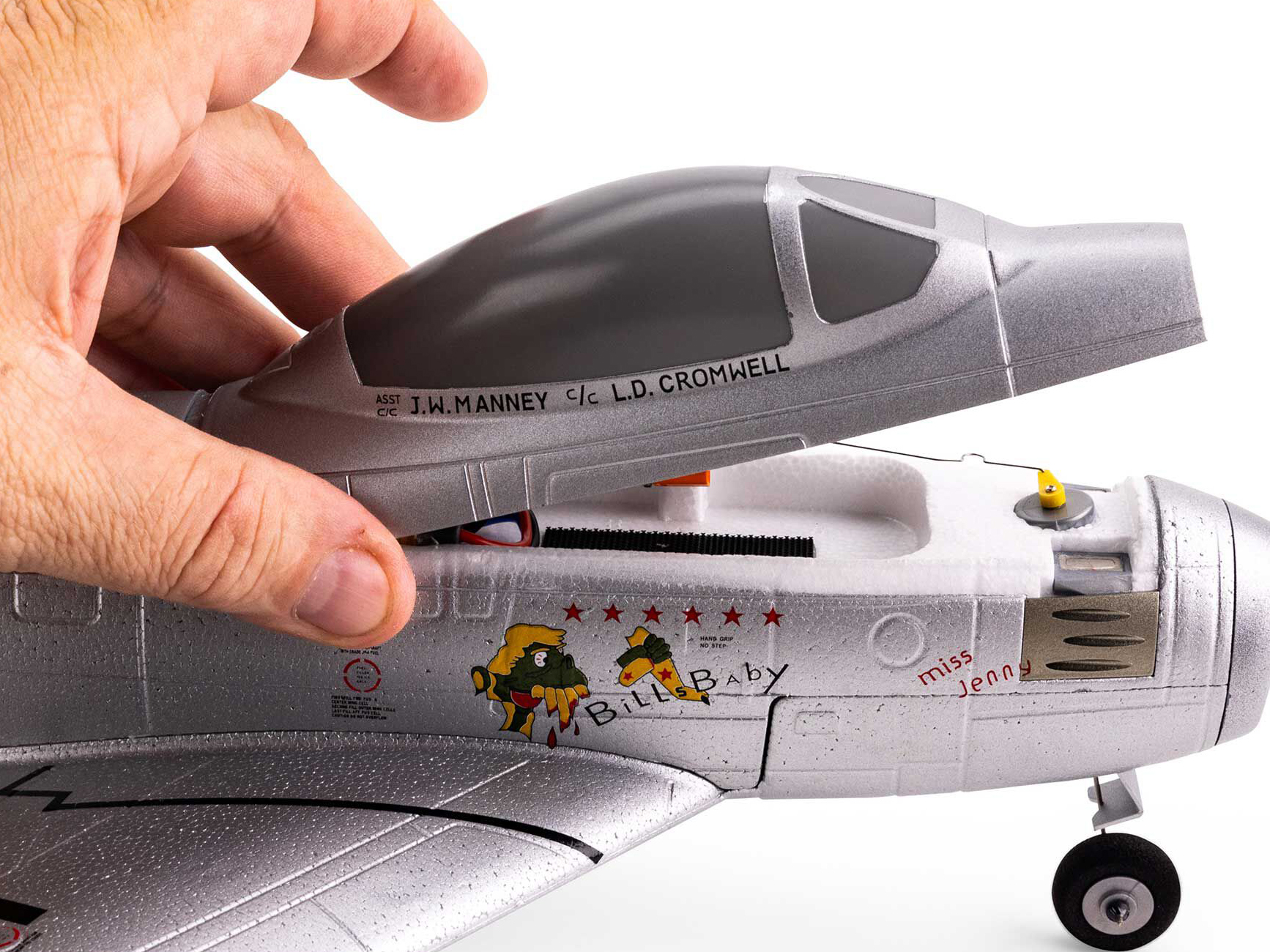 E-Flite UMX F-86 Sabre 30mm EDF Jet BNF Basic with AS3X and SAFE