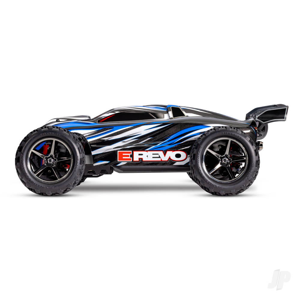 Traxxas E-Revo 1:16 4x4 XL-2.5 Titan 550 with Battery and USB Charger - Blue TRX71054-8-BLUE - Image 4