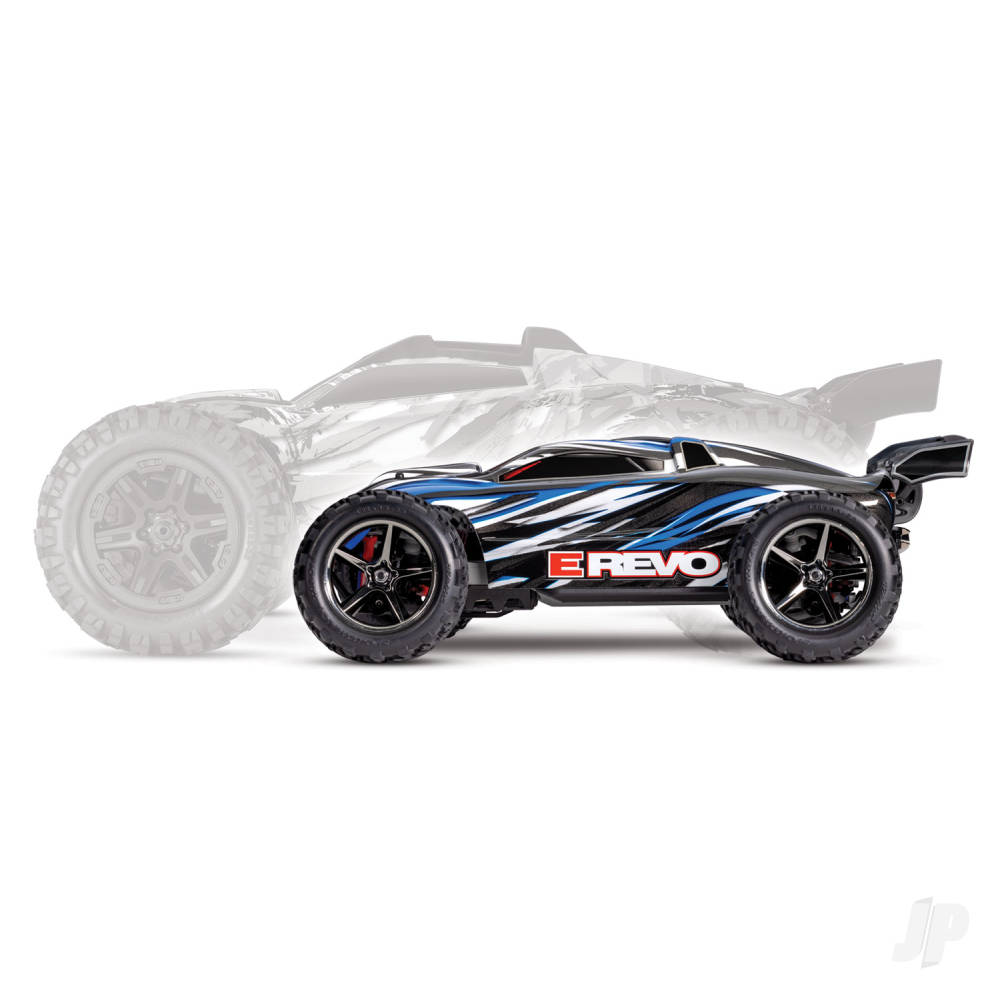 Traxxas E-Revo 1:16 4x4 XL-2.5 Titan 550 with Battery and USB Charger - Blue TRX71054-8-BLUE - Image 5