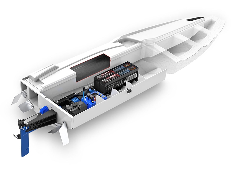 Traxxas Spartan SR VXL 1:10 36in Electric Brushless Race Boat - Green - Image 6