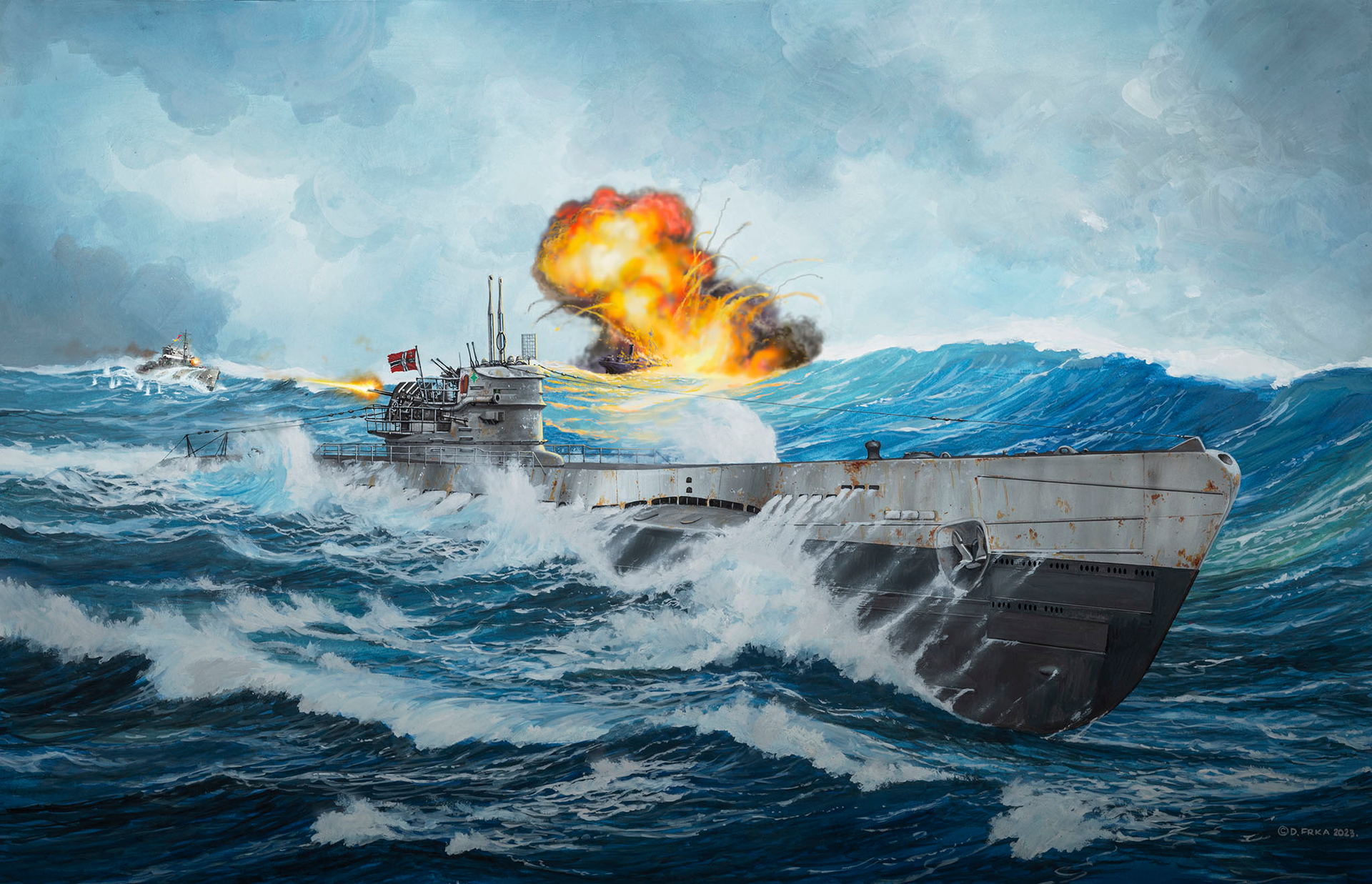 Revell German Submarine Type IX C-40 U190 1:144 05167 - Image 7