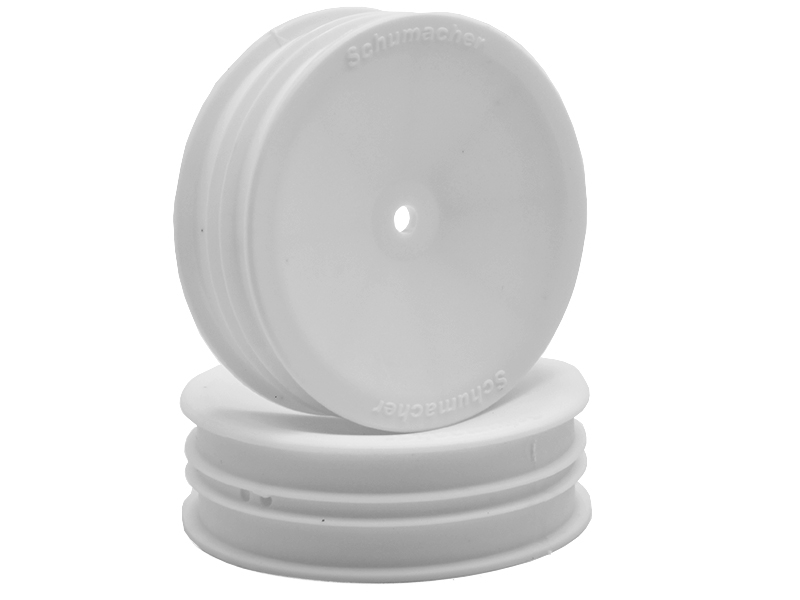 Schumacher 2wd Front Slim Wheel (Hex) - (White) - Off Road - pr U4661