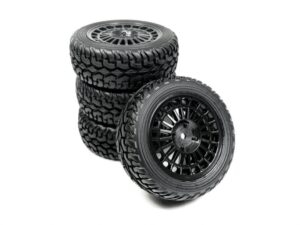 Absima 1:10 Wheel Set Rallye Street Design - Black (4) 2510064