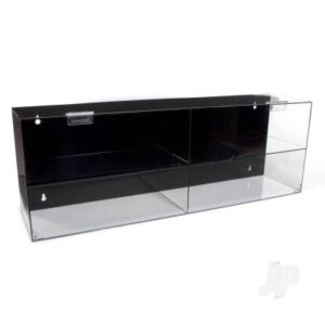 AMT Car Acrylic Display Case (Plain Box), Clear w/ Black Back 1:18 AWDC026