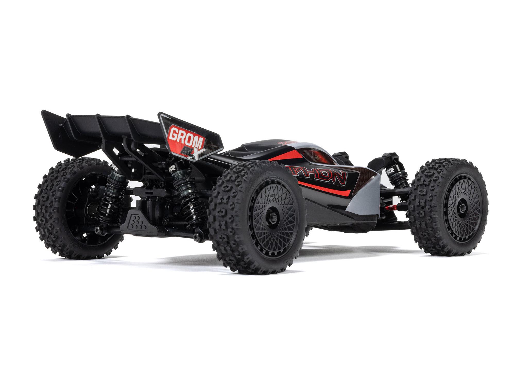 Arrma TYPHON GROM 223S BLX 4X4 (No Batt/Charg) 1/18 Silver C-ARA2306T1